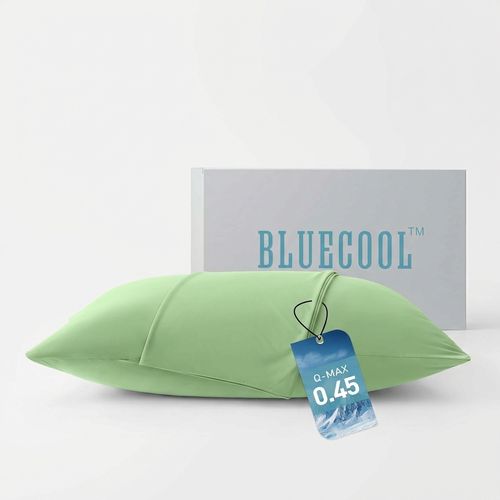 HOMELAB BlueCool Cooling Pillowcases Queen Set of 2 Sprout Mint