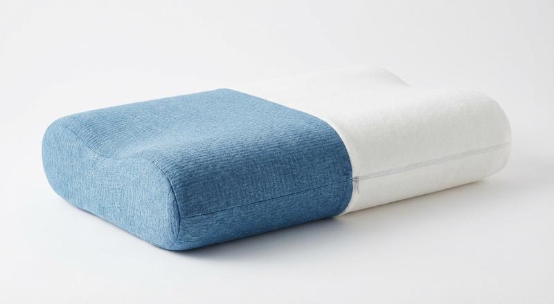 HOMELAB Adjustable Memory Foam Pillow cooling side view